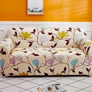 Flower Print Chair Cover